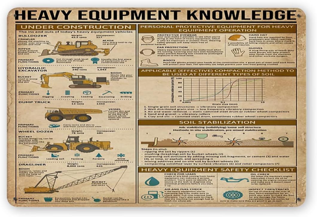 Heavy Equipment Knowledge Meta - Heavy Equipment Sign ulasan dan harga