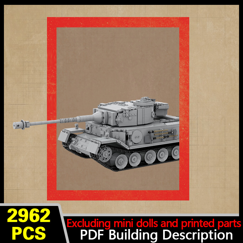 Tiger Ausf.E Heavy Tank Model  - Heavy Equipment Lego ulasan dan harga