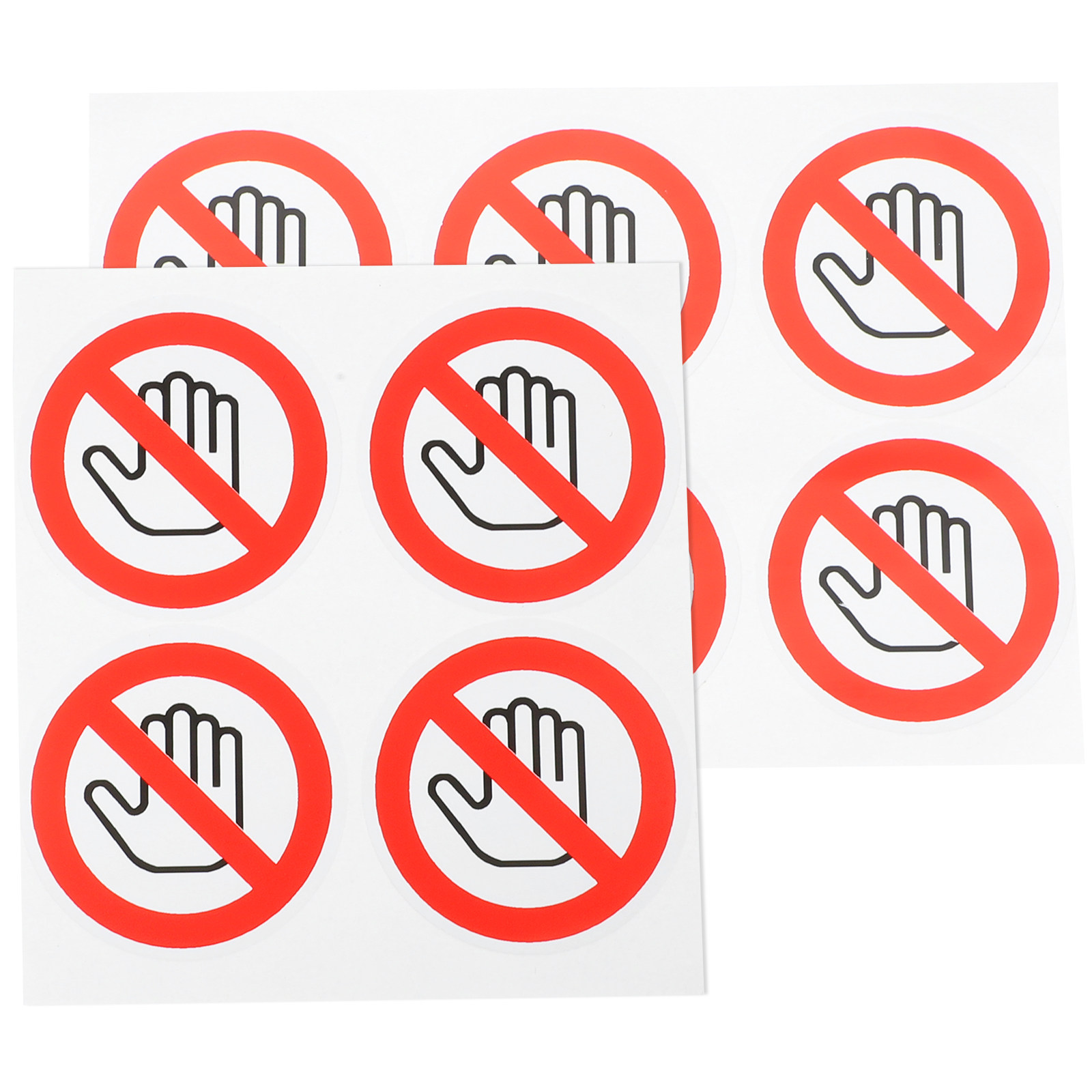10Pcs Do Not Touch Vinyl Warni - Heavy Equipment Sign ulasan dan harga