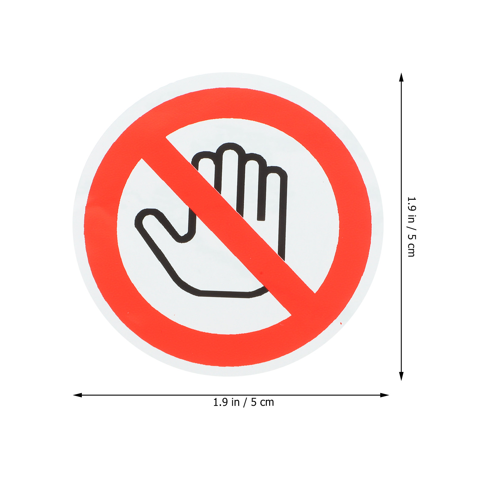 10Pcs Do Not Touch Vinyl Warni - Heavy Equipment Sign ulasan dan harga