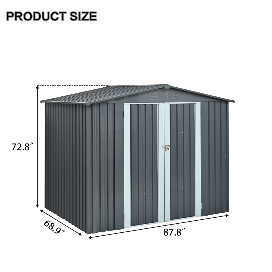 Metal Storage Shed with Double - Heavy Equipment Storage Yard ulasan dan harga