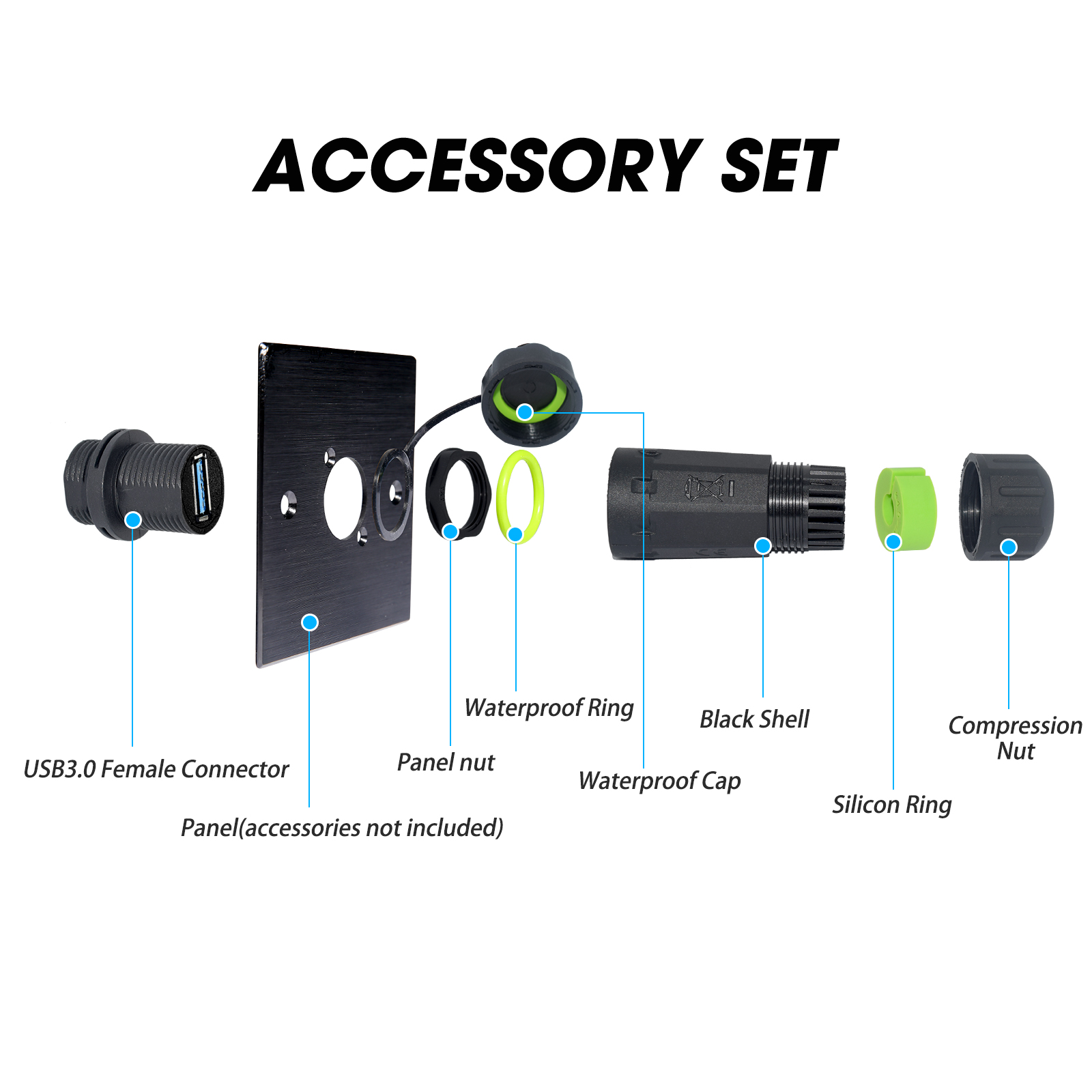 IP68 Waterproof Nylon USB3.0 P - Heavy Equipment Freeport ulasan dan harga